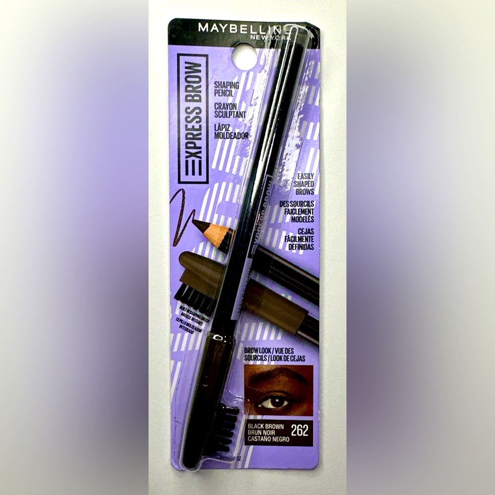 Maybelline New York Express Brow Shaping Pencil / Crayon Sculptant 262 Blk Brwn